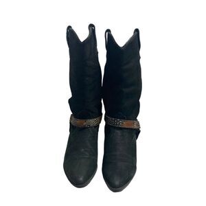 MAIN WOODS Cowgirl Boots Black Size 7‎